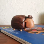 Cartoon Sheep Home Decor – Black Walnut Wood - 图片 2