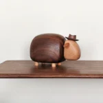 Cartoon Sheep Home Decor – Black Walnut Wood - 图片 3