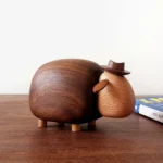 Cartoon Sheep Home Decor – Black Walnut Wood - 图片 7